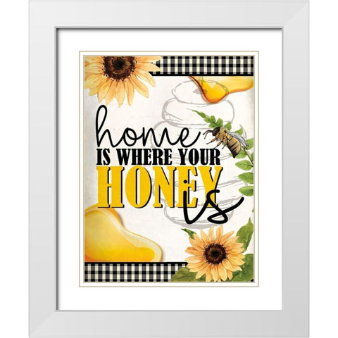 Bee Keeper 6 White Modern Wood Framed Art Print with Double Matting by Allen, Kimberly