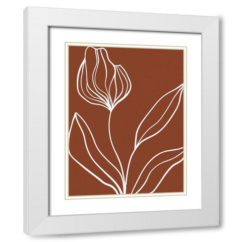 Staged Fall 1 White Modern Wood Framed Art Print with Double Matting by Allen, Kimberly