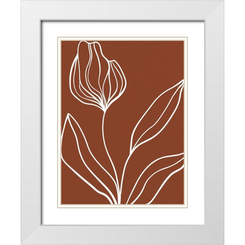 Staged Fall 1 White Modern Wood Framed Art Print with Double Matting by Allen, Kimberly