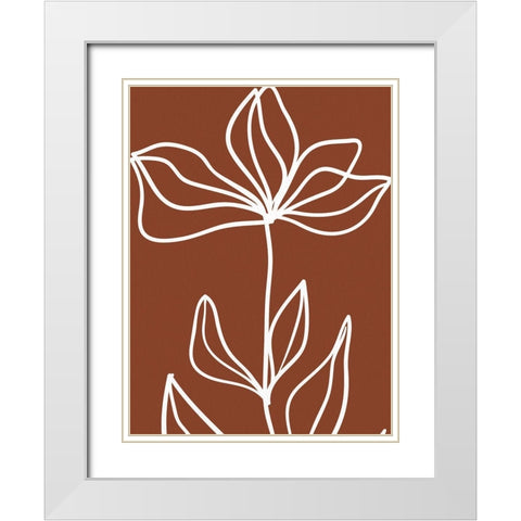 Staged Fall 2 White Modern Wood Framed Art Print with Double Matting by Allen, Kimberly