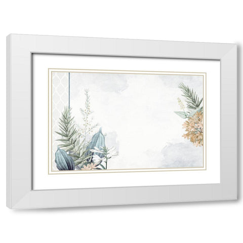 Blessings 5 White Modern Wood Framed Art Print with Double Matting by Allen, Kimberly