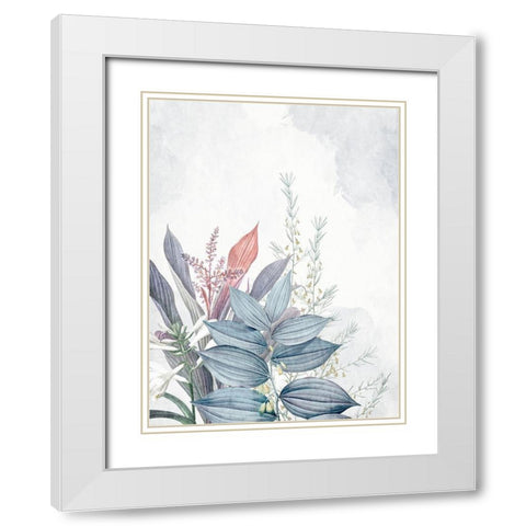 Blessings 8 White Modern Wood Framed Art Print with Double Matting by Allen, Kimberly