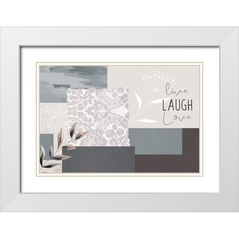 Love Beyond 7 White Modern Wood Framed Art Print with Double Matting by Allen, Kimberly