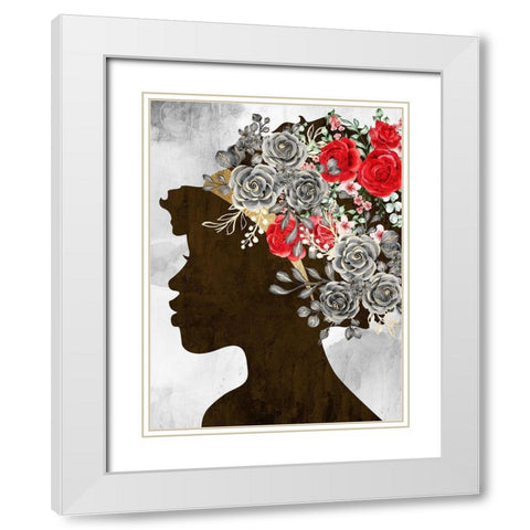 Red and Black White Modern Wood Framed Art Print with Double Matting by Allen, Kimberly