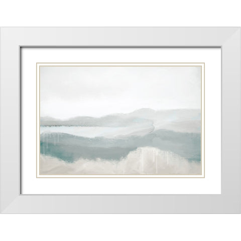 Dusk White Modern Wood Framed Art Print with Double Matting by Allen, Kimberly