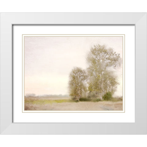 Countryside 2 White Modern Wood Framed Art Print with Double Matting by Allen, Kimberly