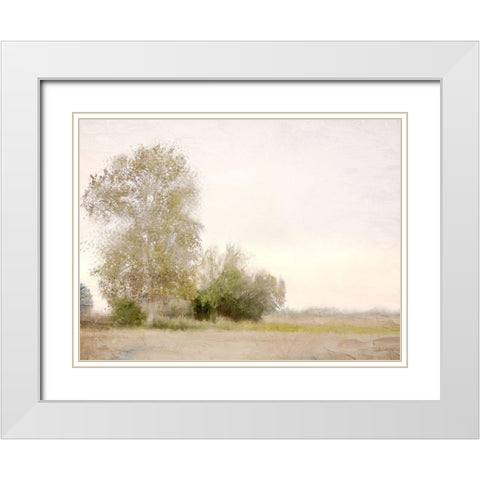 Countryside White Modern Wood Framed Art Print with Double Matting by Allen, Kimberly