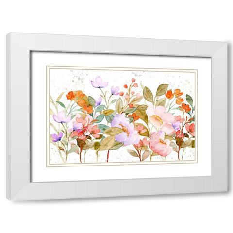 Wildflower Spotted White Modern Wood Framed Art Print with Double Matting by Allen, Kimberly
