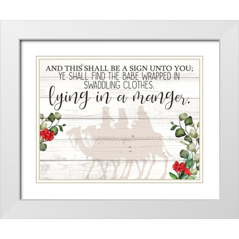 And this Shall Be White Modern Wood Framed Art Print with Double Matting by Allen, Kimberly