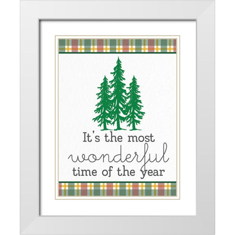Wonderful Time White Modern Wood Framed Art Print with Double Matting by Allen, Kimberly