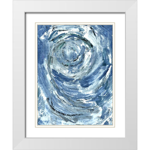 Circled White Modern Wood Framed Art Print with Double Matting by Allen, Kimberly