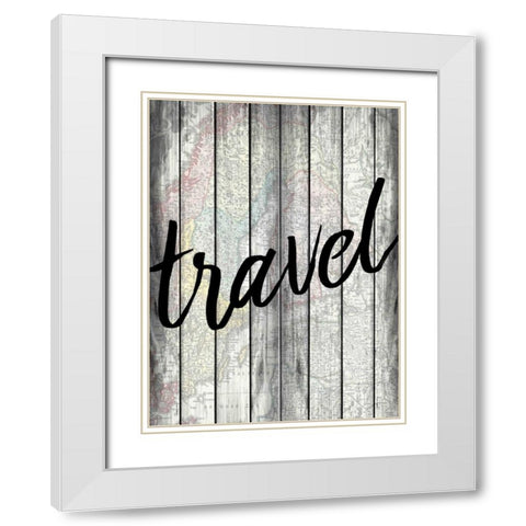 Travel Wood White Modern Wood Framed Art Print with Double Matting by Allen, Kimberly