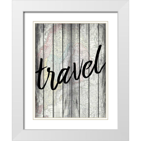 Travel Wood White Modern Wood Framed Art Print with Double Matting by Allen, Kimberly