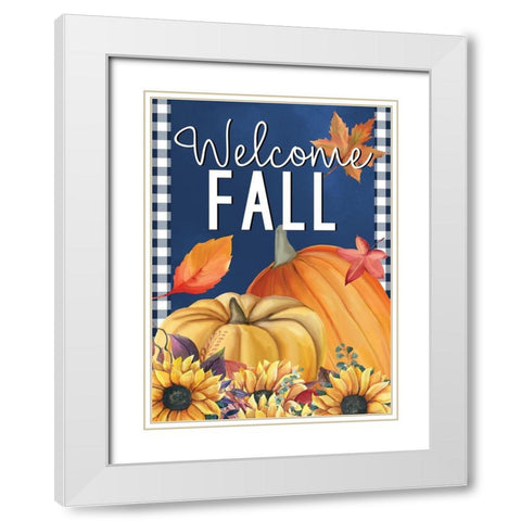In the Fall 1 White Modern Wood Framed Art Print with Double Matting by Allen, Kimberly