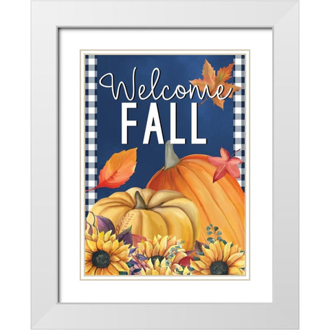 In the Fall 1 White Modern Wood Framed Art Print with Double Matting by Allen, Kimberly