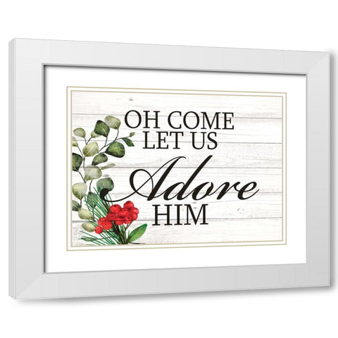 Adore White Modern Wood Framed Art Print with Double Matting by Allen, Kimberly