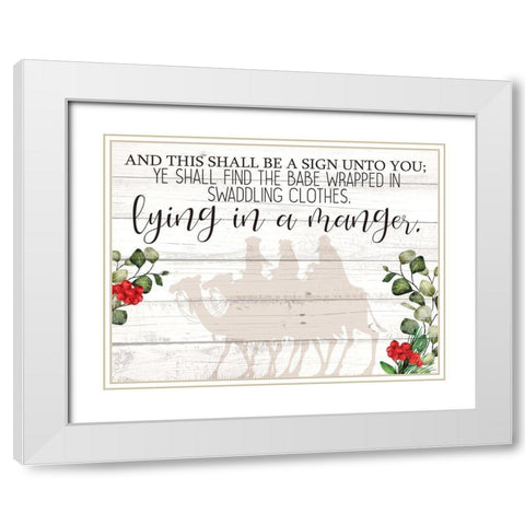 And this Shall Be White Modern Wood Framed Art Print with Double Matting by Allen, Kimberly