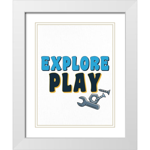 Build 2 White Modern Wood Framed Art Print with Double Matting by Allen, Kimberly