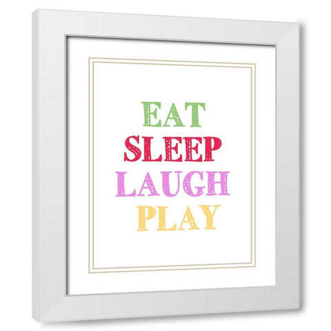 Draw 2 White Modern Wood Framed Art Print with Double Matting by Allen, Kimberly