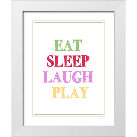 Draw 2 White Modern Wood Framed Art Print with Double Matting by Allen, Kimberly