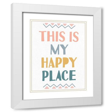 Learn 3 White Modern Wood Framed Art Print with Double Matting by Allen, Kimberly