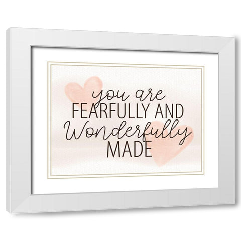 Wonderfully Made White Modern Wood Framed Art Print with Double Matting by Allen, Kimberly