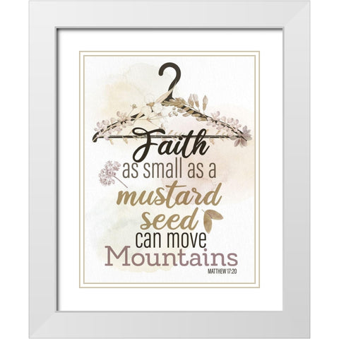 Faith as Small White Modern Wood Framed Art Print with Double Matting by Allen, Kimberly