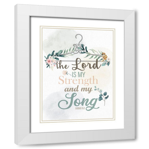 My Song White Modern Wood Framed Art Print with Double Matting by Allen, Kimberly