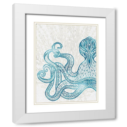 Sea Creature 2 White Modern Wood Framed Art Print with Double Matting by Allen, Kimberly