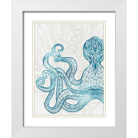 Sea Creature 2 White Modern Wood Framed Art Print with Double Matting by Allen, Kimberly