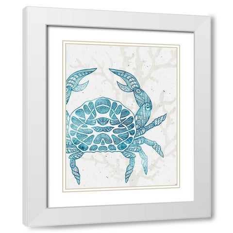 Sea Creature 3 White Modern Wood Framed Art Print with Double Matting by Allen, Kimberly