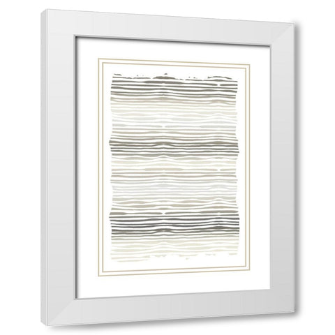 Layered White Modern Wood Framed Art Print with Double Matting by Allen, Kimberly
