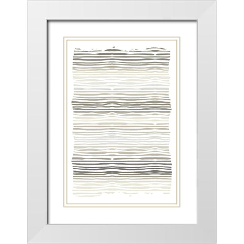 Layered White Modern Wood Framed Art Print with Double Matting by Allen, Kimberly