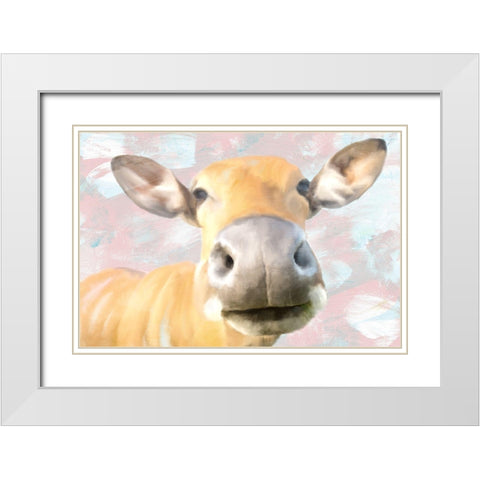 Darla White Modern Wood Framed Art Print with Double Matting by Allen, Kimberly