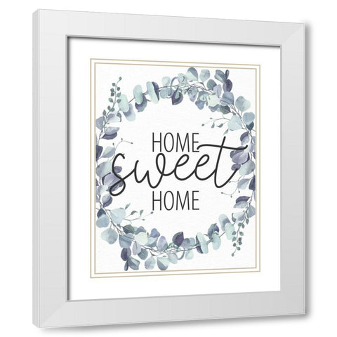 Sweet Home White Modern Wood Framed Art Print with Double Matting by Allen, Kimberly