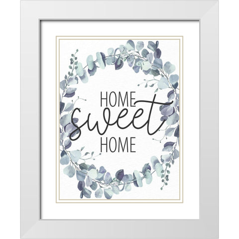 Sweet Home White Modern Wood Framed Art Print with Double Matting by Allen, Kimberly