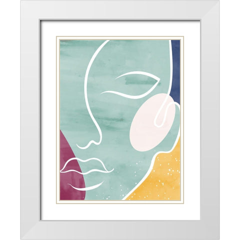 Beauty White Modern Wood Framed Art Print with Double Matting by Allen, Kimberly