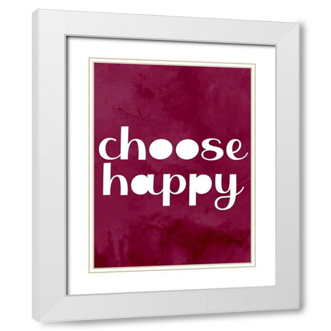 Choose White Modern Wood Framed Art Print with Double Matting by Allen, Kimberly