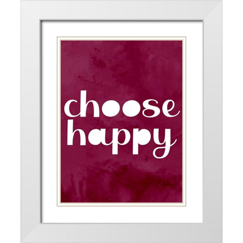 Choose White Modern Wood Framed Art Print with Double Matting by Allen, Kimberly