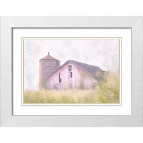In the Fields White Modern Wood Framed Art Print with Double Matting by Allen, Kimberly