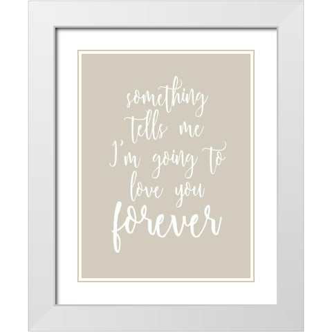Forever White Modern Wood Framed Art Print with Double Matting by Allen, Kimberly
