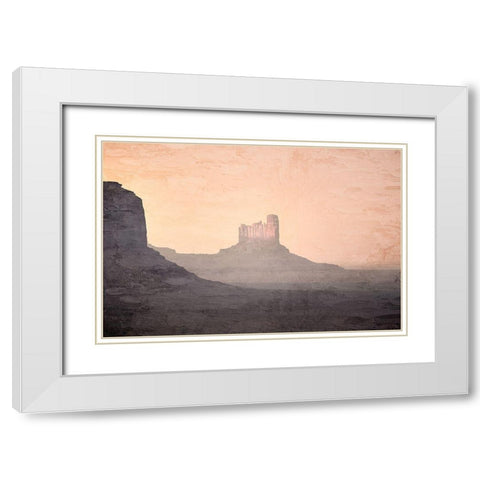 Mesa White Modern Wood Framed Art Print with Double Matting by Allen, Kimberly