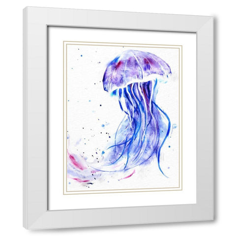 Jelly Jelly White Modern Wood Framed Art Print with Double Matting by Allen, Kimberly