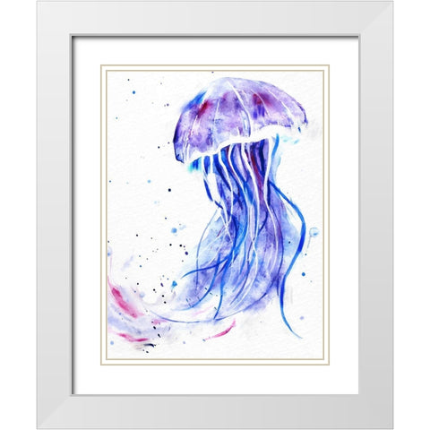 Jelly Jelly White Modern Wood Framed Art Print with Double Matting by Allen, Kimberly