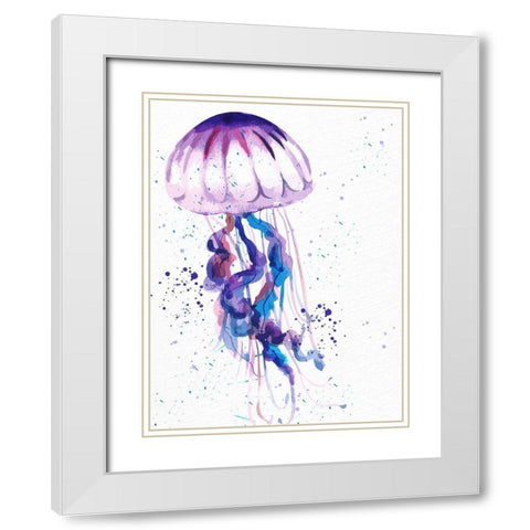 Jelly Jelly 2 White Modern Wood Framed Art Print with Double Matting by Allen, Kimberly