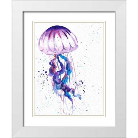 Jelly Jelly 2 White Modern Wood Framed Art Print with Double Matting by Allen, Kimberly