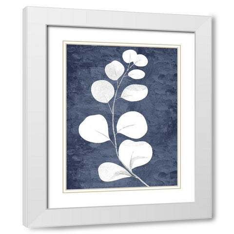 On Blue 1 White Modern Wood Framed Art Print with Double Matting by Allen, Kimberly