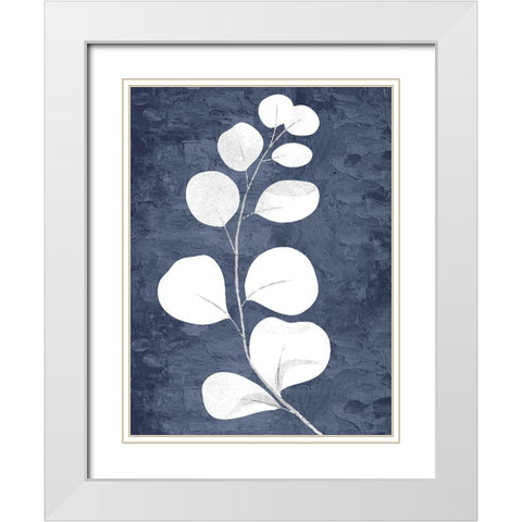 On Blue 1 White Modern Wood Framed Art Print with Double Matting by Allen, Kimberly