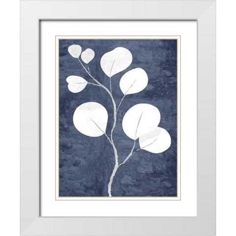 On Blue 2 White Modern Wood Framed Art Print with Double Matting by Allen, Kimberly