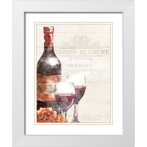 Chateau 1 White Modern Wood Framed Art Print with Double Matting by Allen, Kimberly